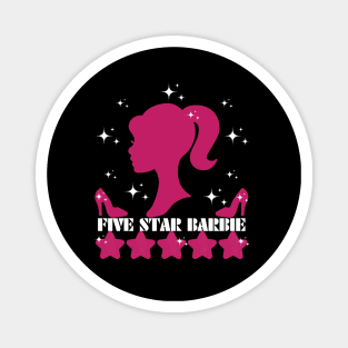 Five Star Barbie Magnet